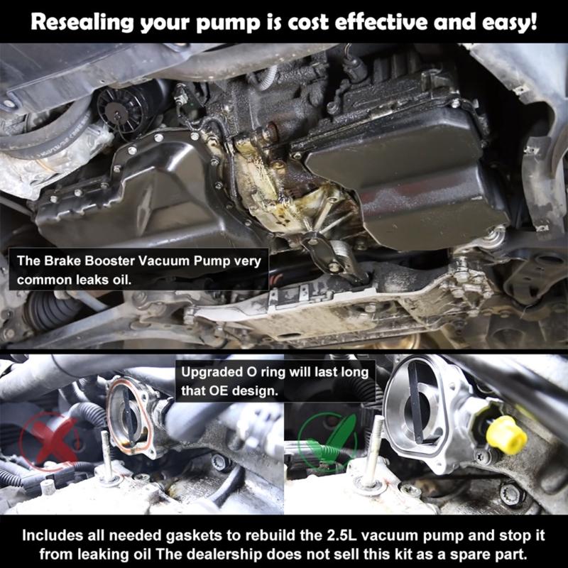 Vacuum Pump Rebuild Seal Kit Gasket Fit for   L5 2.5L Replace 07K145100C Auto Engine Repair Accessories