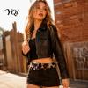 Stylish Metal Pin Buckle Belt Women Cow Pattern Belt, Imitation Horse Hair Leather Waist Casual Fabric Covered Band for Jeans Dresses