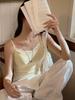Spring-Summer Lace Trim Off-Shoulder Slim-Fit Camisole Lingerie for Women