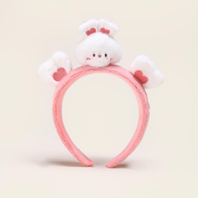 

Тема Животное Панда Повязка на голову Маленький Кролик Медведь с Плюшевым Дизайном Любви Вышивка Rabbit