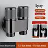 All-Copper Dual-Control Water Angle Valve Set for Toilets