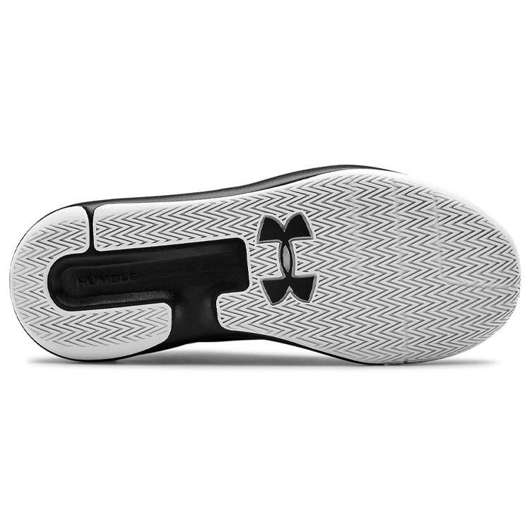 Under Armour Lockdown 5 'White Black' (Unisex) White / Black Vintage Basketball Shoes 3023949 100