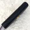 Used SAINT LAURENT Saint Laurent Large Flap Long Wallet Cassandra Black Black V Stitch