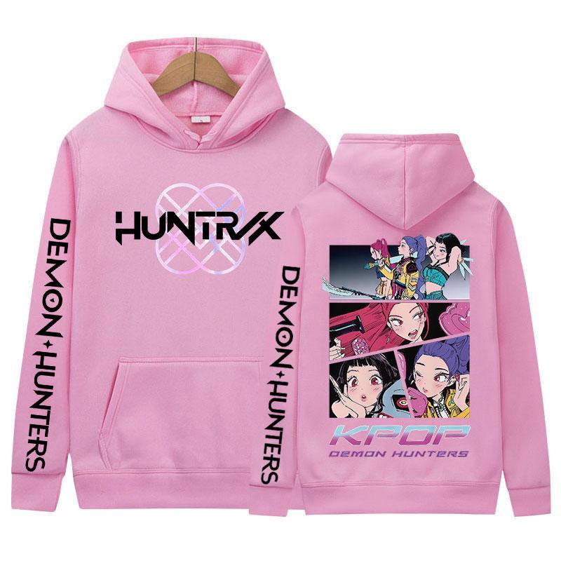 K-pop Demon Hunters Film Graphic Hoody Men Women Kawaii Harajuku Pullover Sweatshirts Vintage Oversized Long Sleeve Hoodies Tops