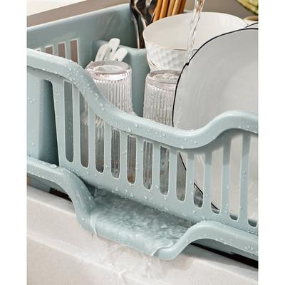 Space Saving Dish Drainer Rack Easy Installation Storage Stand for Tableware Countertop Organization Tool