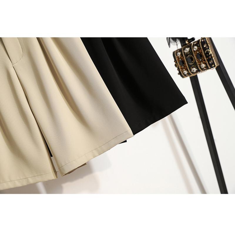 Dimanaf 2025 Été Style Femmes Shorts Pantalons Amples Taille Haute Basiques Pantalons Décontractés Féminins Solides