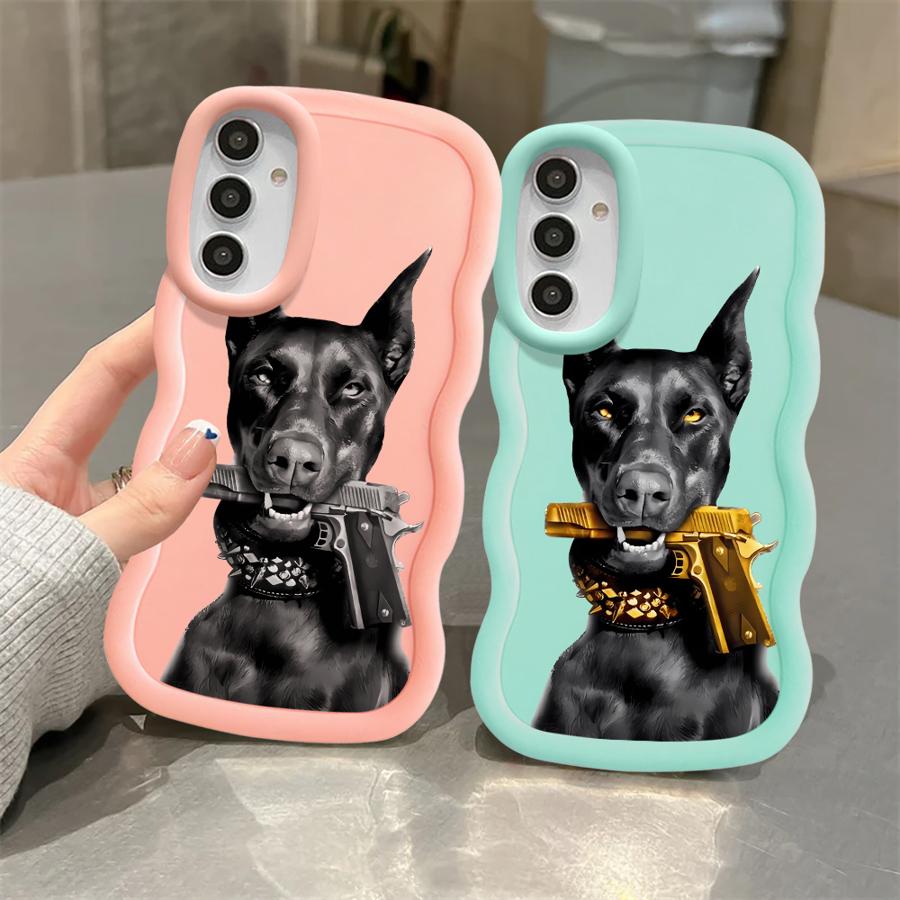 Trendy Doberman Soft Phone Cover Case for Samsung Galaxy A11 A13 A14 A52 A12 A16 A15 A21s A22 A05 A03 A23 A06 A04 A53 A33