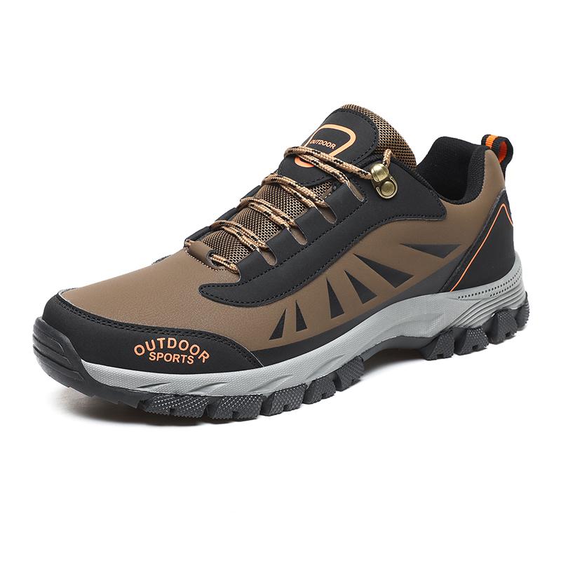 Autumn Winter Warm Plush Men Shoes Outdoor Snow Boots Men Work Casual Hiking Shoes Non-Slip Low Ankle Boots Size 39-45