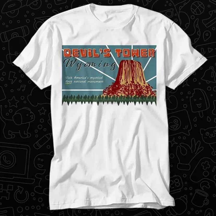 Devils Tower Wyoming Tourist Attraction T Shirt 549 XL
