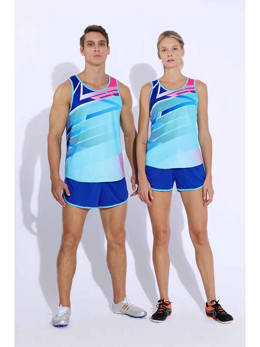 

Індивідуальний комплект костюма для легкої атлетики Speedy: Чоловічий та Жіночий Жилет для Спринту, Марафону, Бігу та Фітнесу Women s XL небо синє кольору