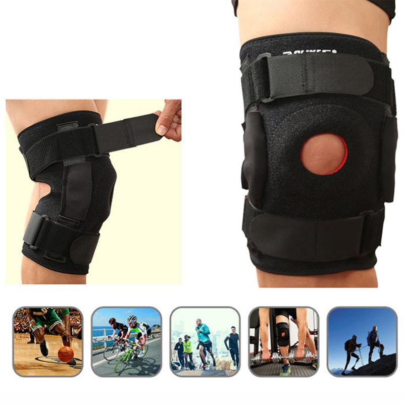 Genou Soutien L Sports de Plein Air Genouill/ère Anti-bless/é Soutien Brace Respirant Silicone Protecteur Genou