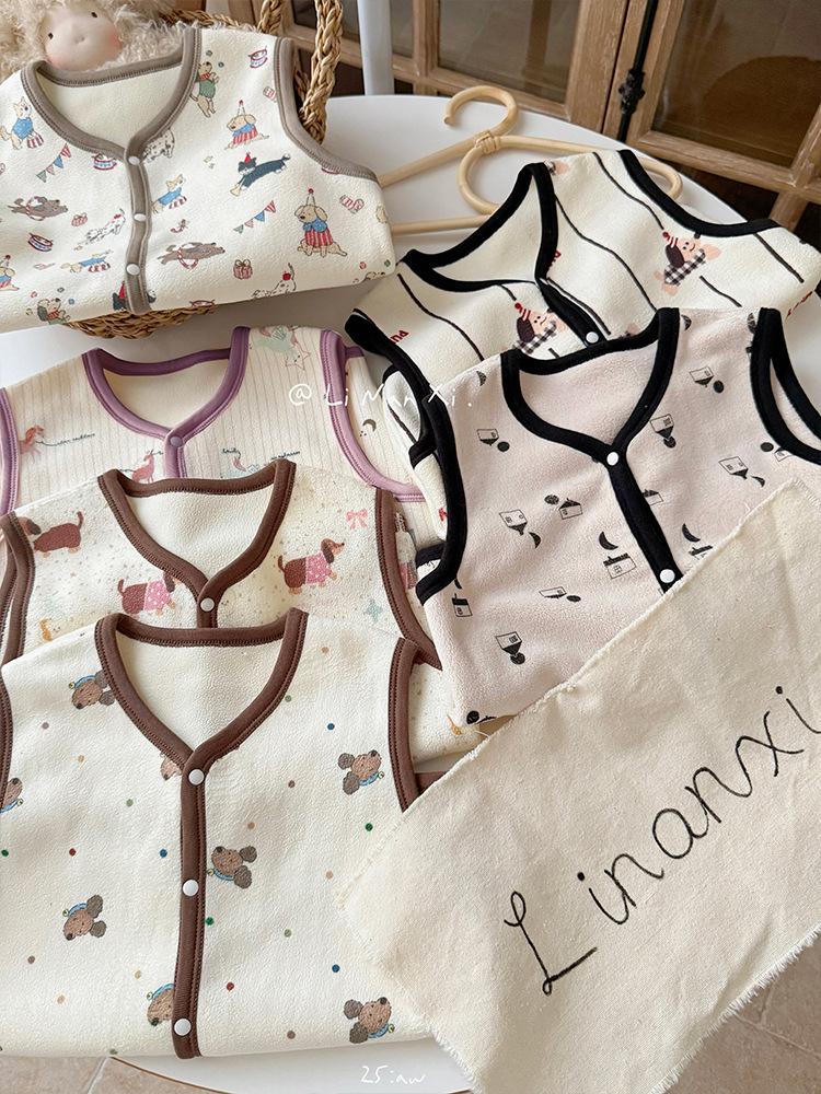 88282 Kids' Autumn/Winter Cotton Vest - Sleeveless Jacket for Boys and Girls