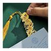 Samcos 4-Piece Bookmark Set, Artistic Metal Hollow Trim with Tassel, Elegant & Gorgeous, Birthday/Valentine's Gift for Students & Teachers, Laser Cut