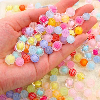 Milchige Kürbis Acrylperlen Herbst-Thema Charms für DIY Modeschmuck 500g