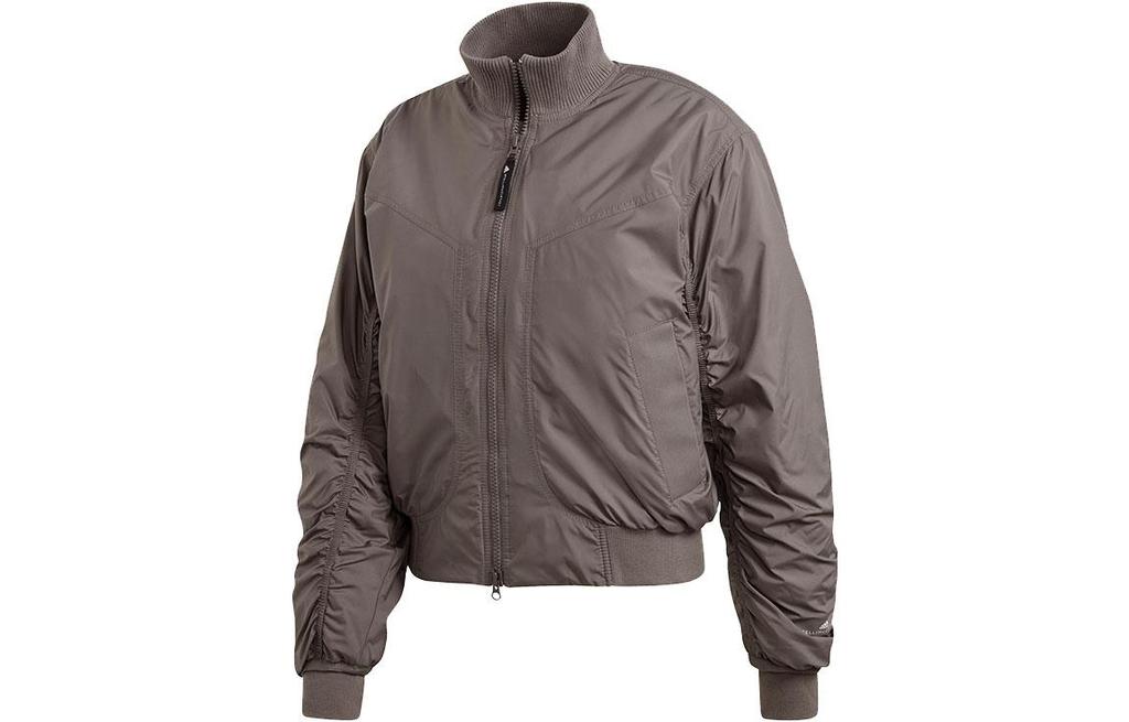Adidas Jackets Women's Gray Stand Collar Moderate Other FK9679