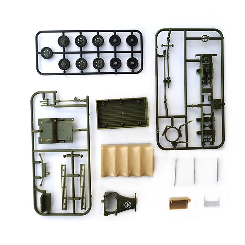 4D Model 1/72 Jimsy Allied Truck Cckw353 Off-Road Vehicle Glue Free Assembly Model Military Toy Car