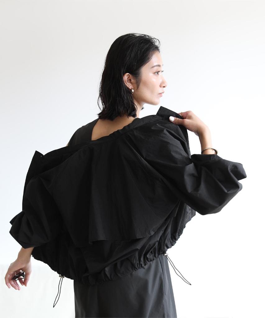 Yours Drawstring Blouson Rash Guard BFXU1739 Women's L Black