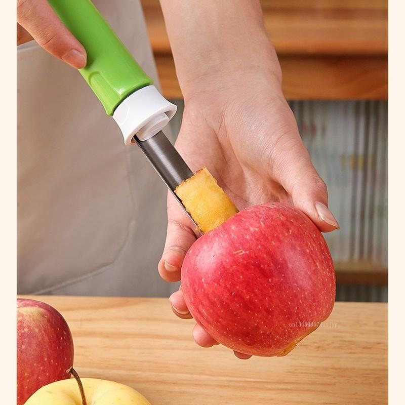 1PC Stainless Steel Extractor Fruit Corer Peeler Apple Corer Pitter Pear Bell Twist Fruit Stoner Apple Parer Pitter Gadget