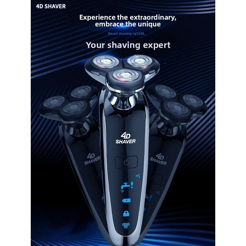 Electric Shaver with Rechargeable Feature, Fully Washable, Intelligent Digital Display, Multi-purpose Beard Trimmer
