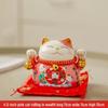 Lucky Cat Ceramic Decor: Creative Japanese Fortune Cat Small Piggy Bank - Ideal Gift for Store Openings