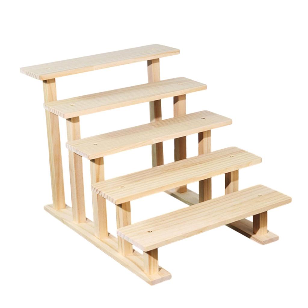Wood Display Riser Cupcake Stand Decorative Figure Display Stand Perfume Organizer for Figures Jewelry Desserts Show Vendor