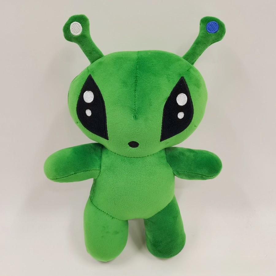 AFTONSPARV Green Alien Kawaii Plush Toys Cute Soft Stuffed Cartoon Anime Dolls for Kid Birthday Christmas Gift