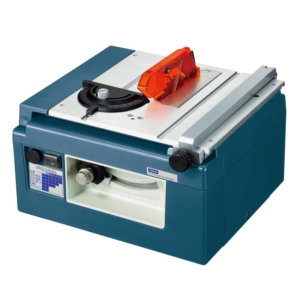 HOZAN Benchtop Circular Saw for Cutting Circuit and More Adjustable Blade Angle for Diagonal Cutting K-210 Metal, Plastic, Wood, Boards, -