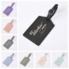 2026 New PU Letter Pattern Travel Luggage Tag Pass Boarding Pass Tags Suitcase Label Travel Tag Travel Accessories