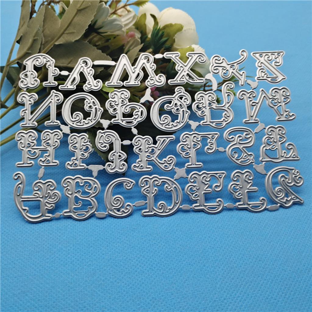 Uppercase 26 Letters Cutting Die Stencil Creative House Ornaments Making Too