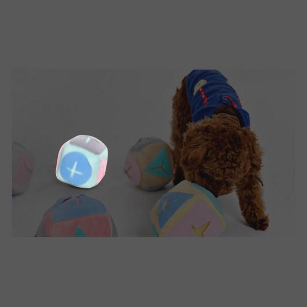 Le Plan Chien Travail du Nez Jouant à la Balle, Menthe, 1 Pièce