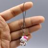 kawaii Hello Kitty Toy Pendant Cute Cat Phone Case Decorative Necklace Pendant Kawaii Women Accessories Festival Gifts