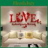 High-quality Home Decor 3d Mirror Love Wall Stickers For Diy Art Projects