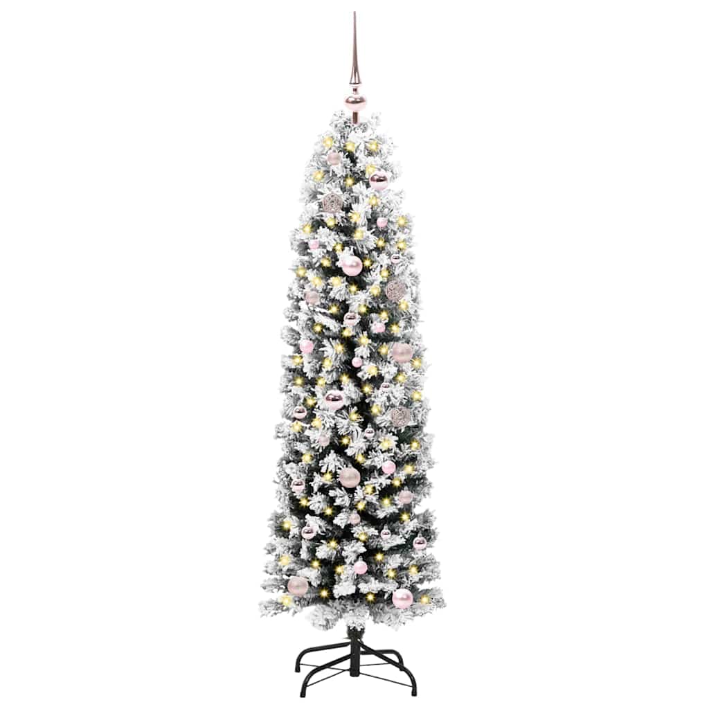 Artificial Christmas Tree with 150 LEDs and Stand Green 150 cm