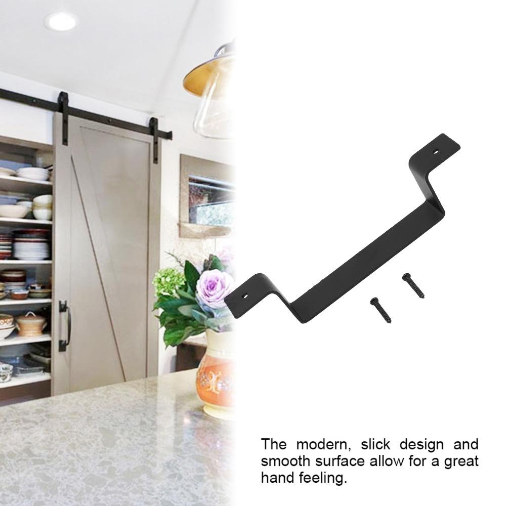 Durable Door Pull Handle Black Sliding Door Handle Modern Barn Door Handle Garage