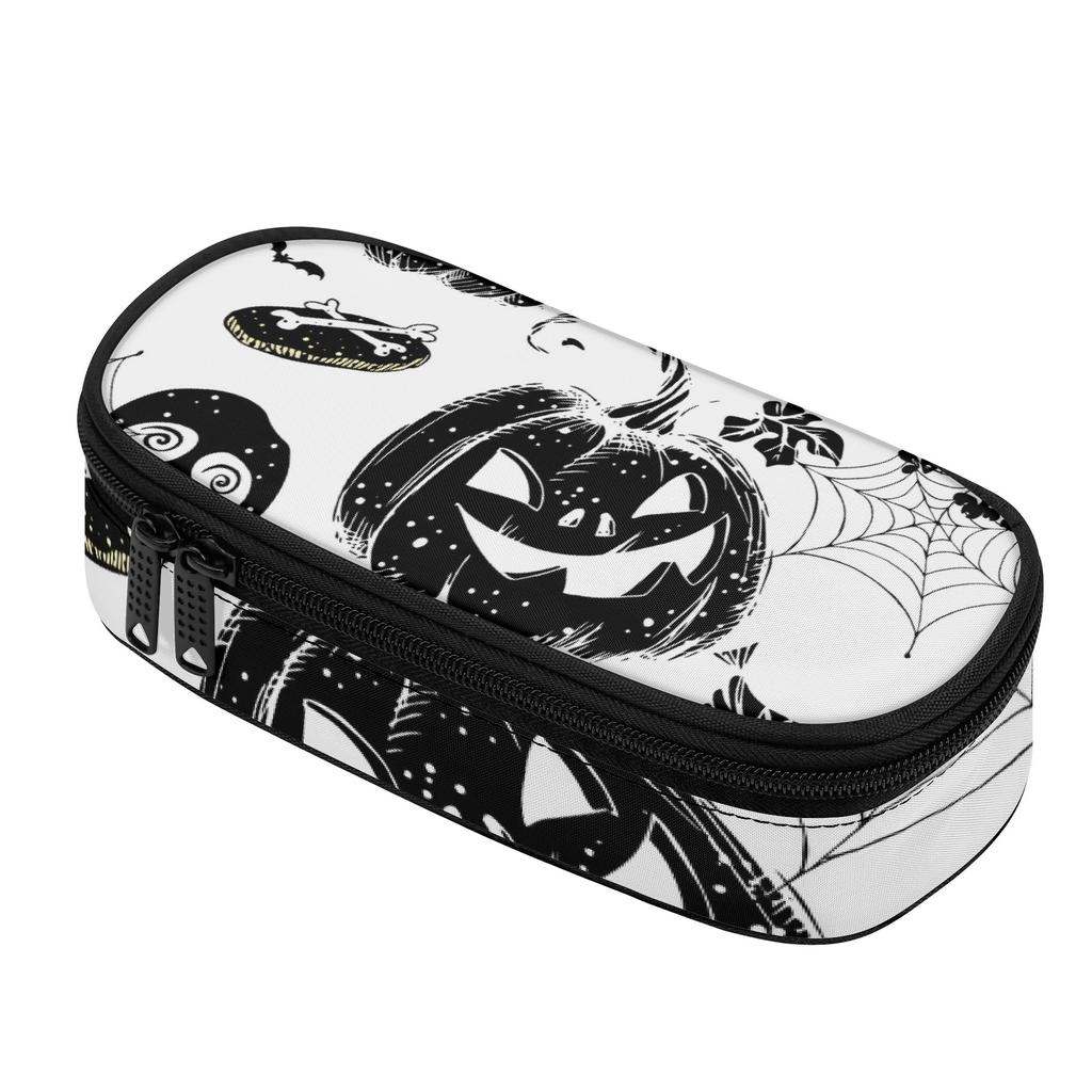 Pencil Bag Durable Polyester Fabric Roomy Interior Smooth Zipper with Main Compartment Mesh Pocket and Pen Slots for Boys Girls