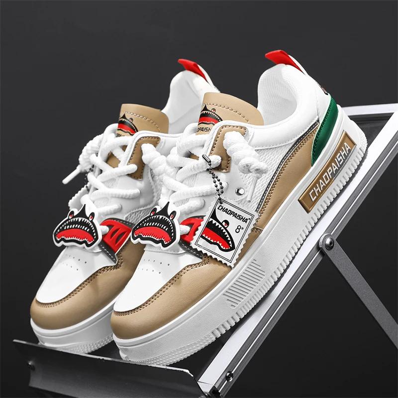 Fashion Skateboard Mens Shoes Sneakers Casual Summer Outdoor Breathable Tennis Sports Hiking Platform Designer Luxury Work Leather