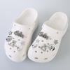 Silver Texture Pearl Shoe Flower Buckle - Detachable DIY Shoe Accessory
