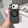 iPhone 17 Pro Max Sandstone Magnetic Alloy Bracket Case