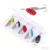 Bionic Rotating Sequin Fake Bait4.5cm5.2g6No. Hook Boxed Bass and Mandarin Fish Special Bait