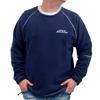 GENUINE Dickies Double-Sided Fleece Crew Neck Pullover with Drawstring, Men's, Sizes M, L, XL, 10001981 (JP, Alphabet, XL, Navy)