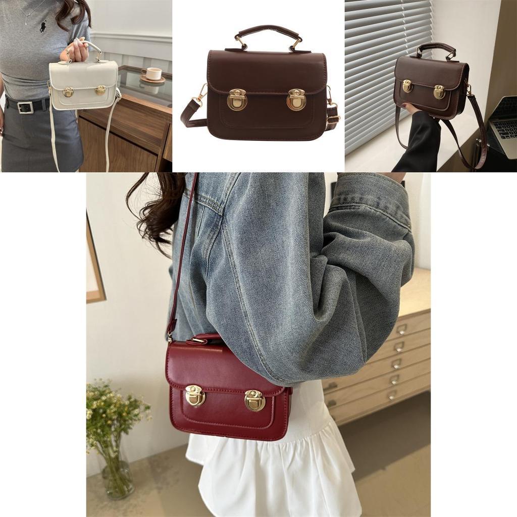 Retro Small Bag 2024 New Trendy Women's Bag Summer Casual Fashionable Simple Crossbody Handheld Box Bag
