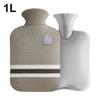 Hot Water Bottle with Knitted Cover Durable 1L/2L Hot Water Bag for Pain Relief Hot Cold Therapy Hand Feet Warmer Women Gifts