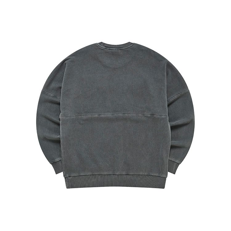 Fila Fusion Street Sport Color Block Pocket Knit Pullover Sweatshirt Men Sweatshirt Deep-Black T11M241205F-BK