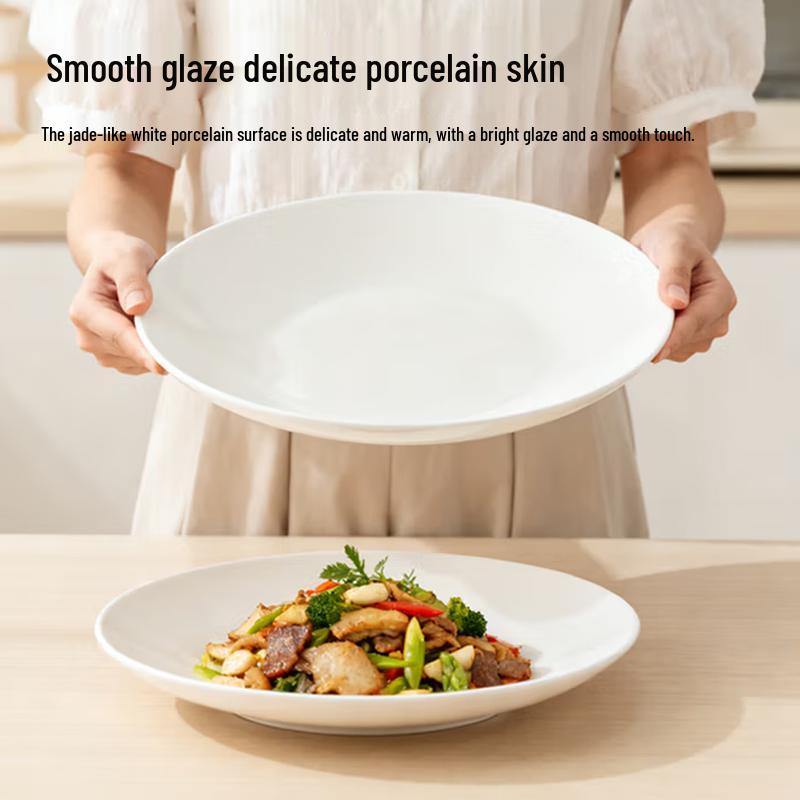 Taisun SS-2208 Melamine Moonlight Dinner Plate (4-Pack)