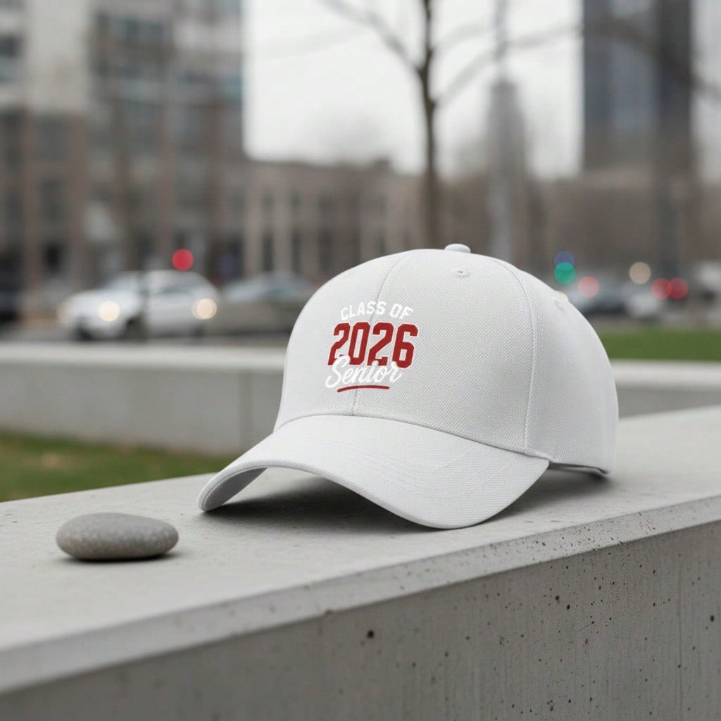 [Graduation Baseball Cap] Class Of 2026 Senior Print Polyester Adjustable Breathable Casual Streetwear Daily Wear Baseball Hat - Dad Hat, Sun Cap
