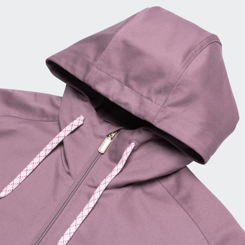 Adidas Neo New Spring Solid Color Sports Hooded Jacket Women Jacket Purple Pink HF7300