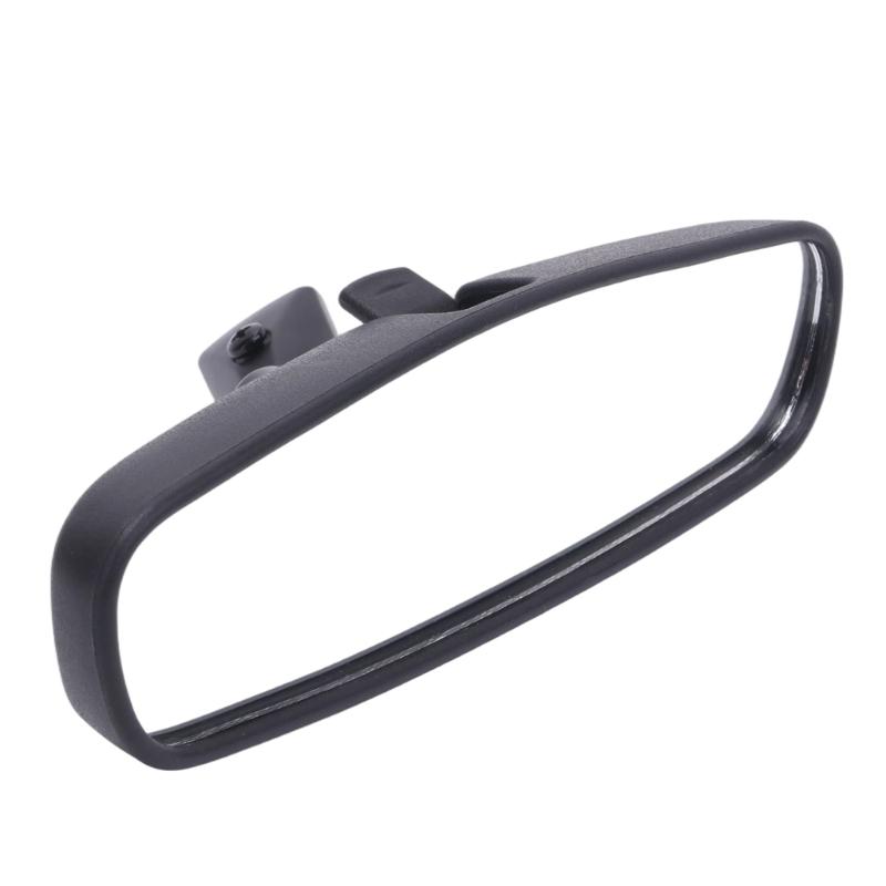 Black Interior Mirror Assembly with Flat Glass, Ball-Joint Adjustment, Integrated Arm, and Base for Replacing the Existing Driving Mirror 13585947