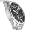 [Hamilton] Watch Khaki Aviation Pilot Chrono Quartz Khaki Aviation Black Dial Stainless Steel Sapphire Crystal Quartz 10 ATM Water Resistant 42MM