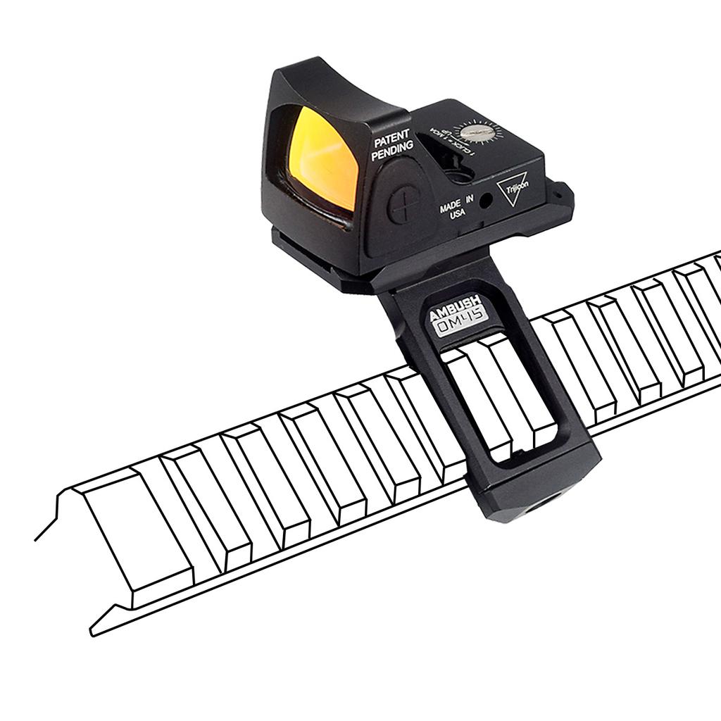 35/45 Degrees Offset Optical Side Metal Mount For T01 T02 RM Red Dot Sight Scope Base Bracket 20mm Rail Hunting Accessories
