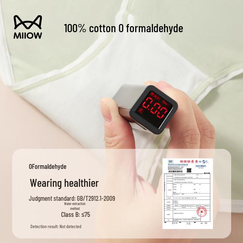 MaoRen Women's Plus Size High-Waist Cotton Antibacterial Briefs 4-Pack